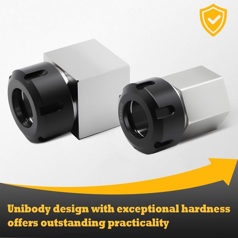 Jecoupoon Store ER-32 Collet Chucks Block Set of Square and Hex Workholding Holder for CNC Machines - Image 4